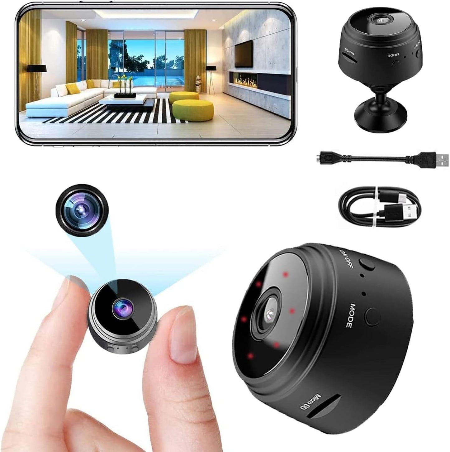 A9 HD 1080P Mini Camera Wireless Wi-Fi